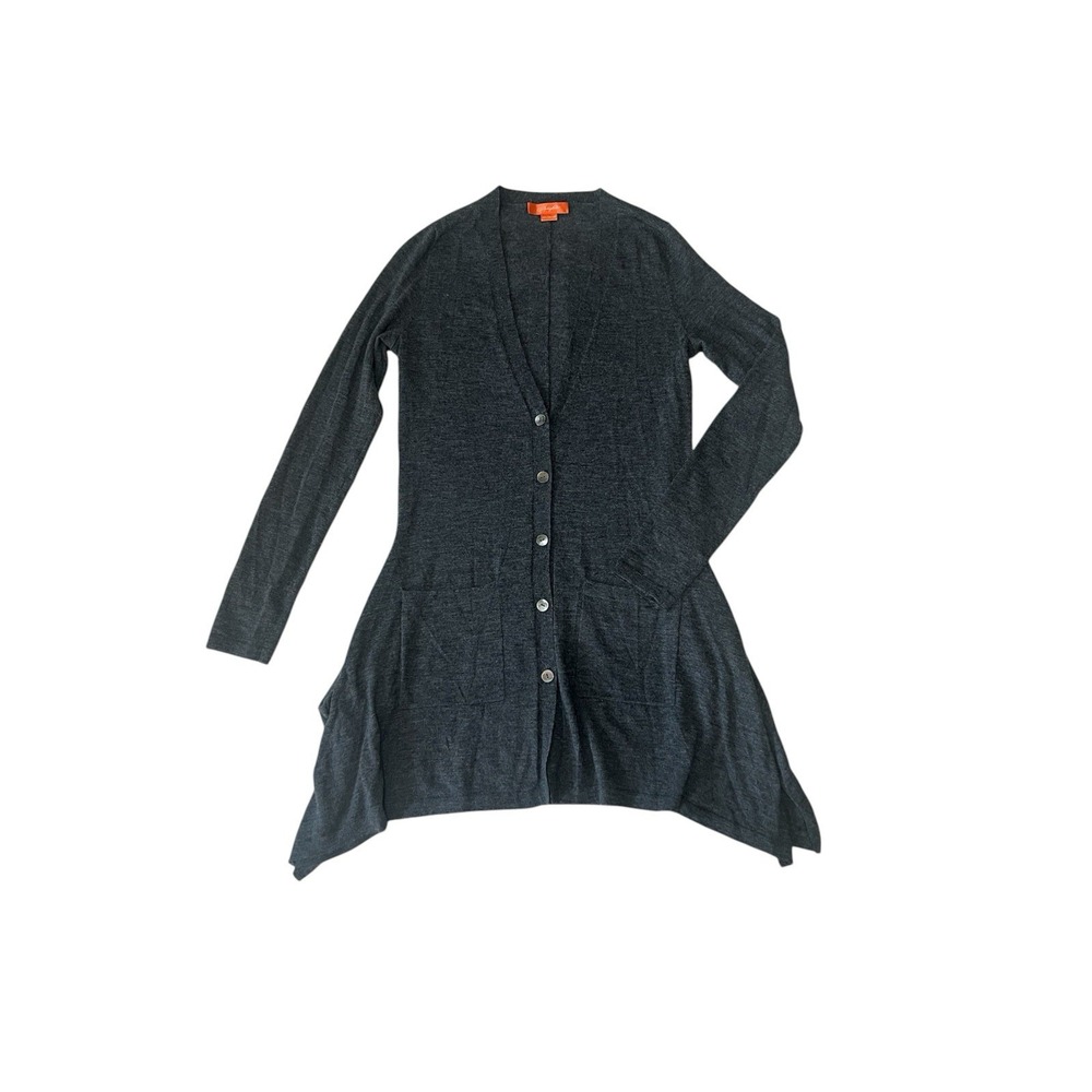Christopher Fischer 100% Cashmere‎ Sweater Size Small Charcoal Gray Soft Cozy